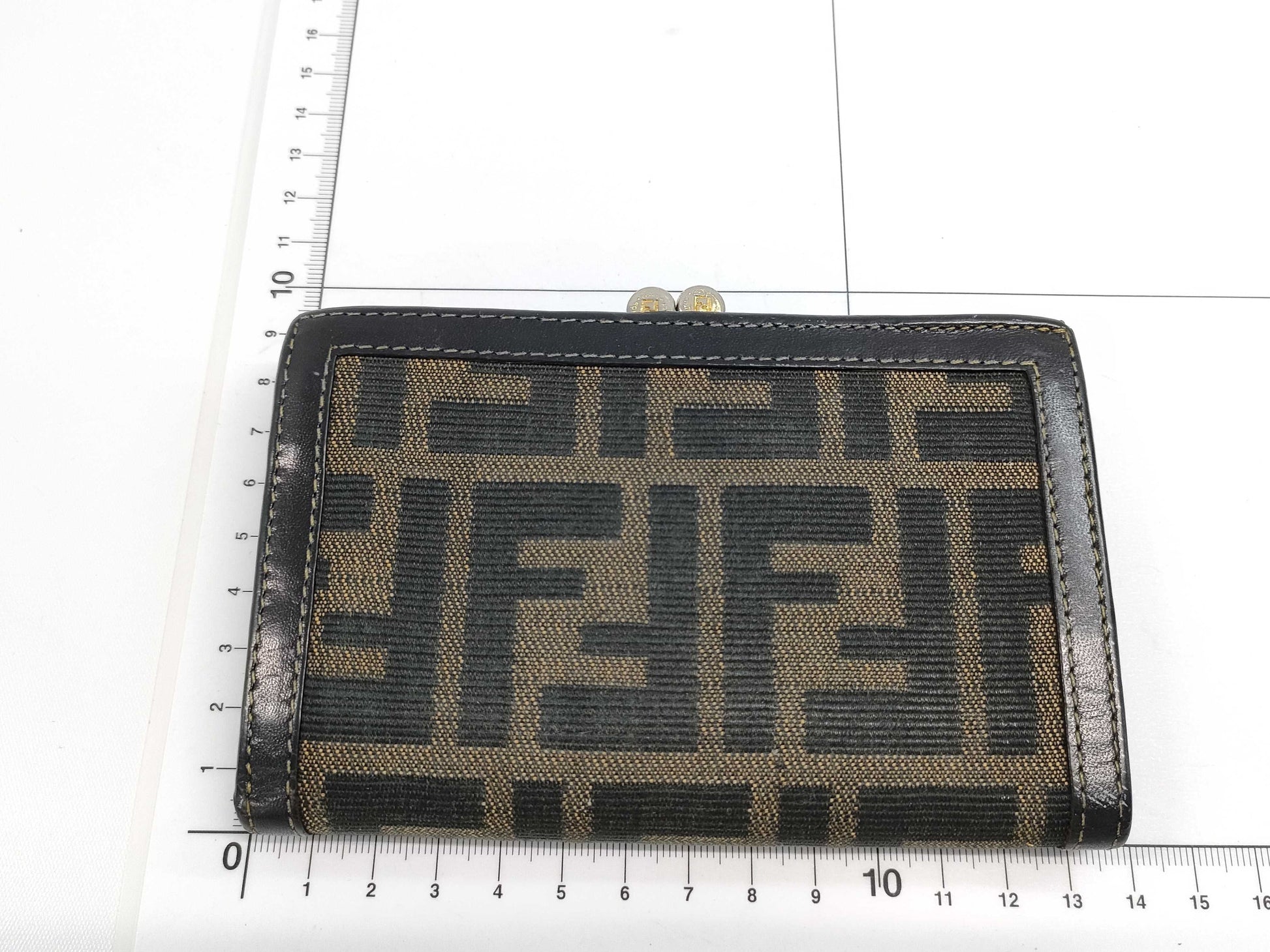 FENDI Zucca clasp wallet