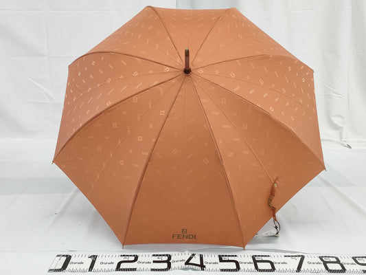 FENDI Zucca pattern long umbrella, unused, with tags.