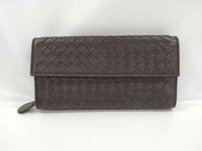 BOTTEGA VENETA Flap/Intrecciato Long Wallet