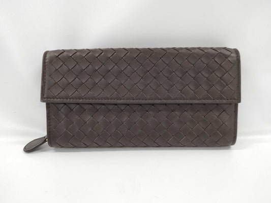 BOTTEGA VENETA Flap/Intrecciato Long Wallet