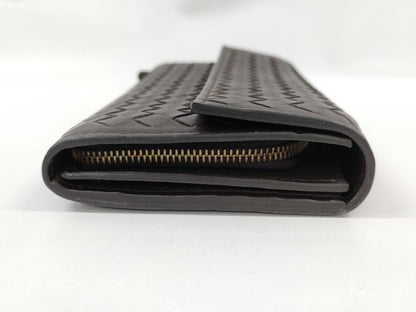 BOTTEGA VENETA Flap/Intrecciato Long Wallet