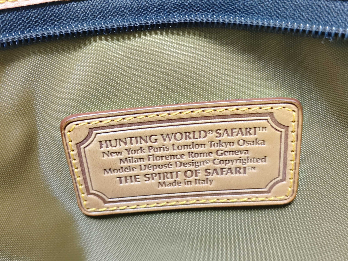 HUNTING WORLD Leather x PVC Second Bag Second Bag