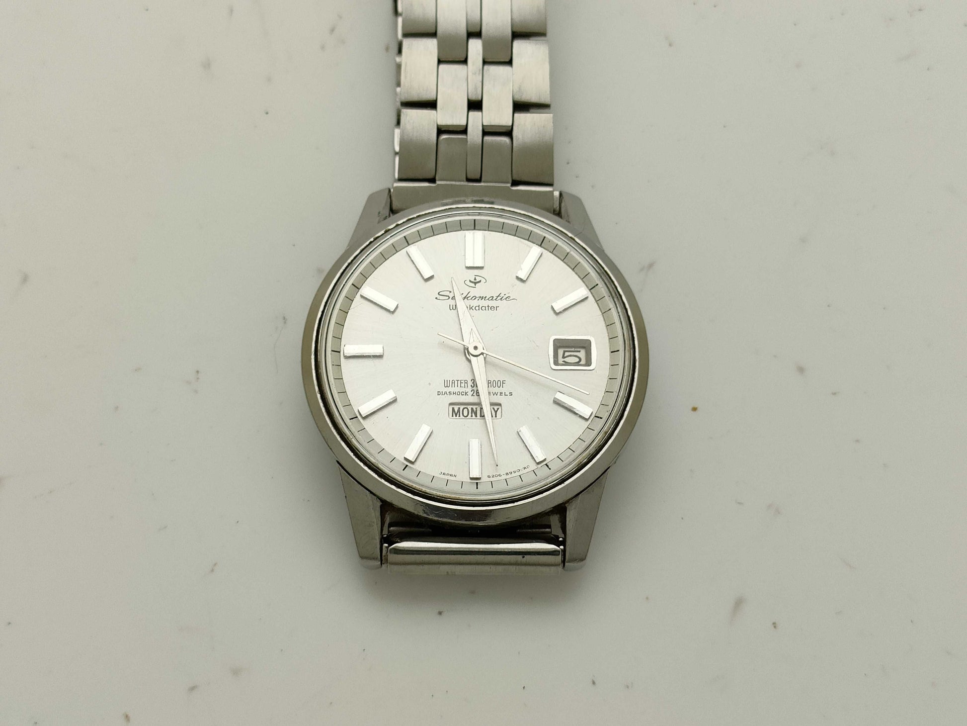 SEIKO Week Data 6206-8990 Men's Watch