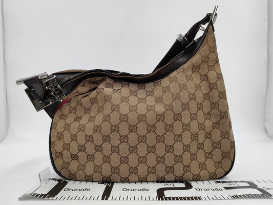 GUCCI GG Canvas Sherry One-Shoulder Shoulder Bag