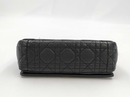 Dior Lady Dior Chain Shoulder Bag, Black, Caro Cannage, 20cm
