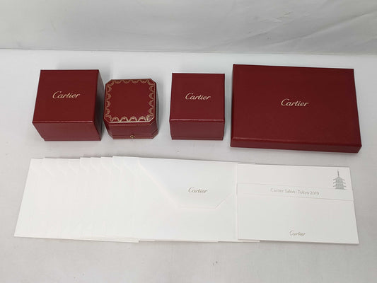 Cartier Jewelry Case/Letter Set etc. 3-Piece Box 