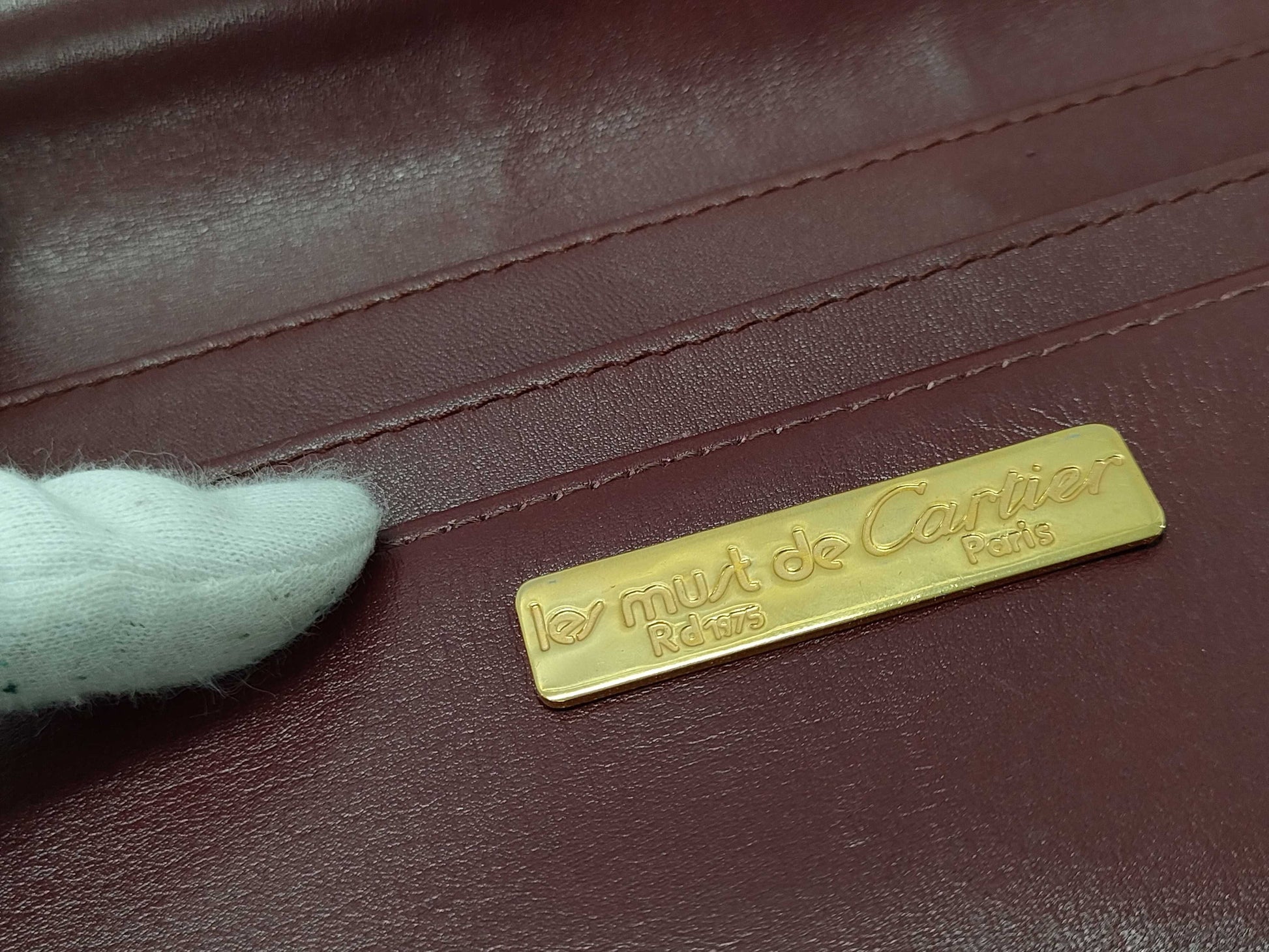 Cartier clutch document bag second bag