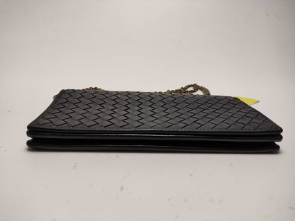 BOTTEGA VENETA Intrecciato Chain Wallet Shoulder Bag