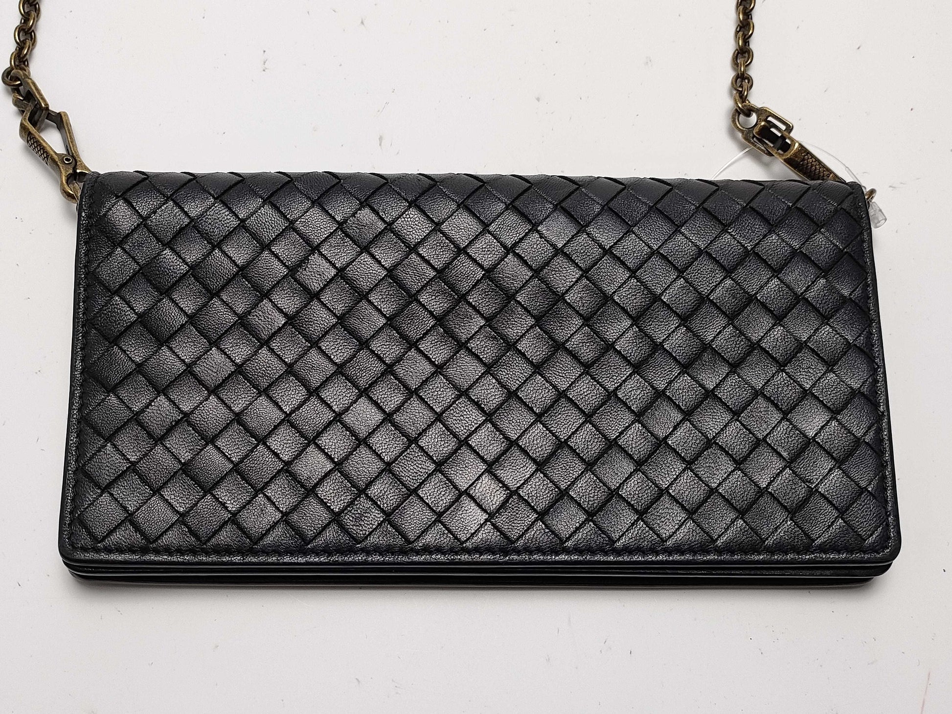BOTTEGA VENETA Intrecciato Chain Wallet Shoulder Bag