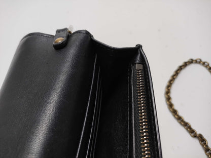 BOTTEGA VENETA Intrecciato Chain Wallet Shoulder Bag