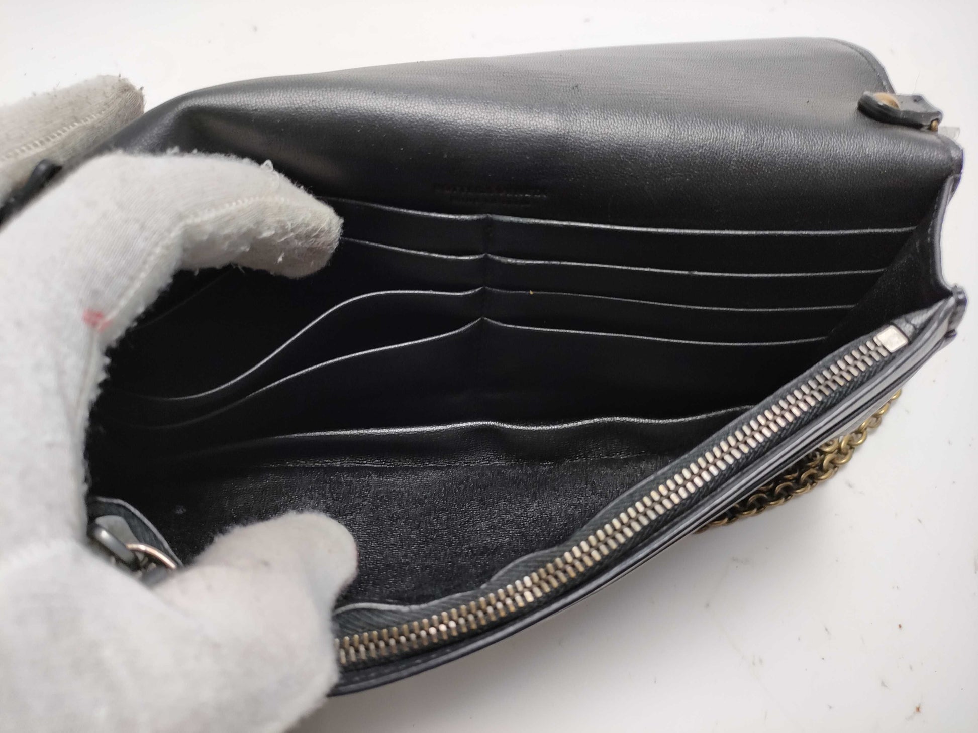 BOTTEGA VENETA Intrecciato Chain Wallet Shoulder Bag