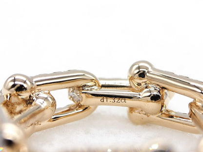 Tiffany&Co. Hardware D1.32ct PG Au750 8.0g Ring 