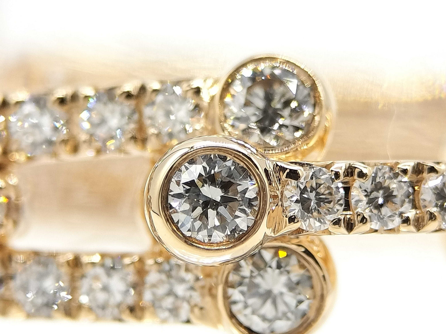 Tiffany&Co. Hardware D1.32ct PG Au750 8.0g Ring 