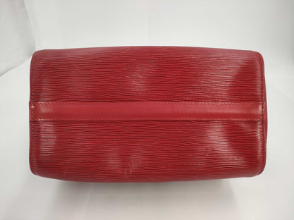 LOUIS VUITTON Epi Speedy Red Bag