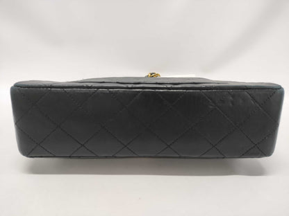 CHANEL Lambskin Double Flap Shoulder Bag