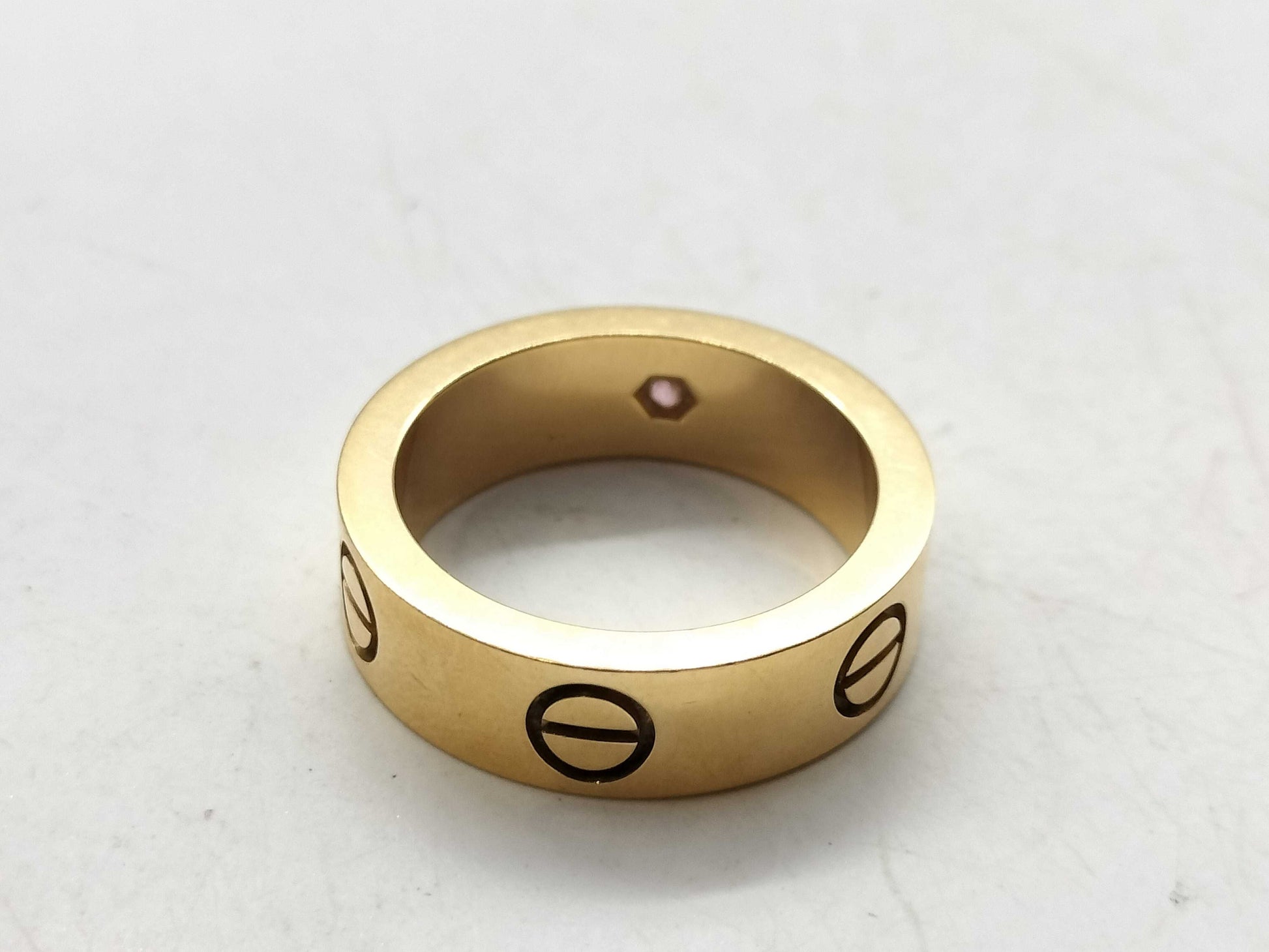 Cartier Love #51 Sapphire PG 750 9.1g Ring 
