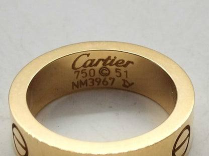 Cartier Love #51 Sapphire PG 750 9.1g Ring 