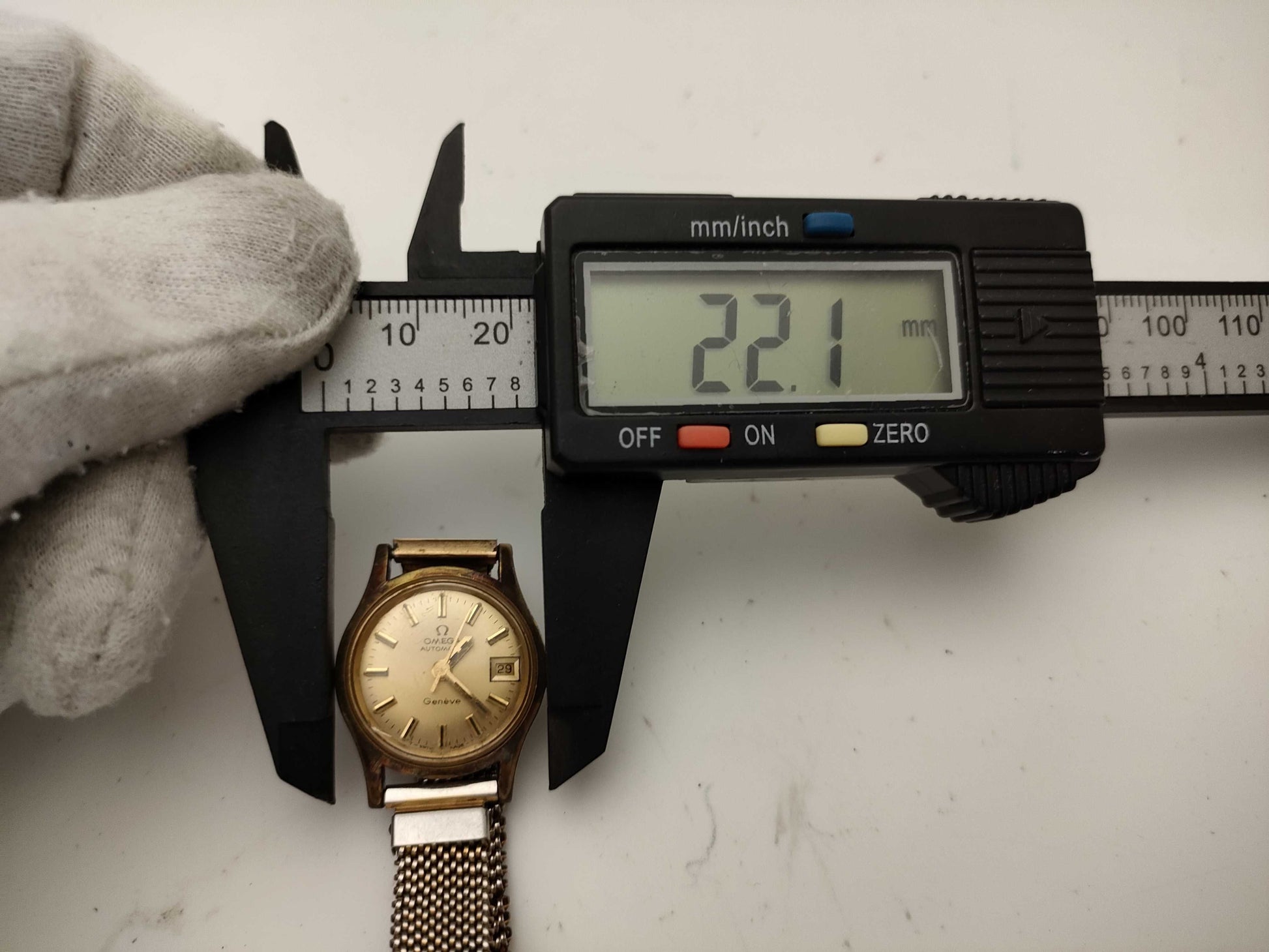 OMEGA Geneva Gold Dial Women's Watch with Non-Original Strap