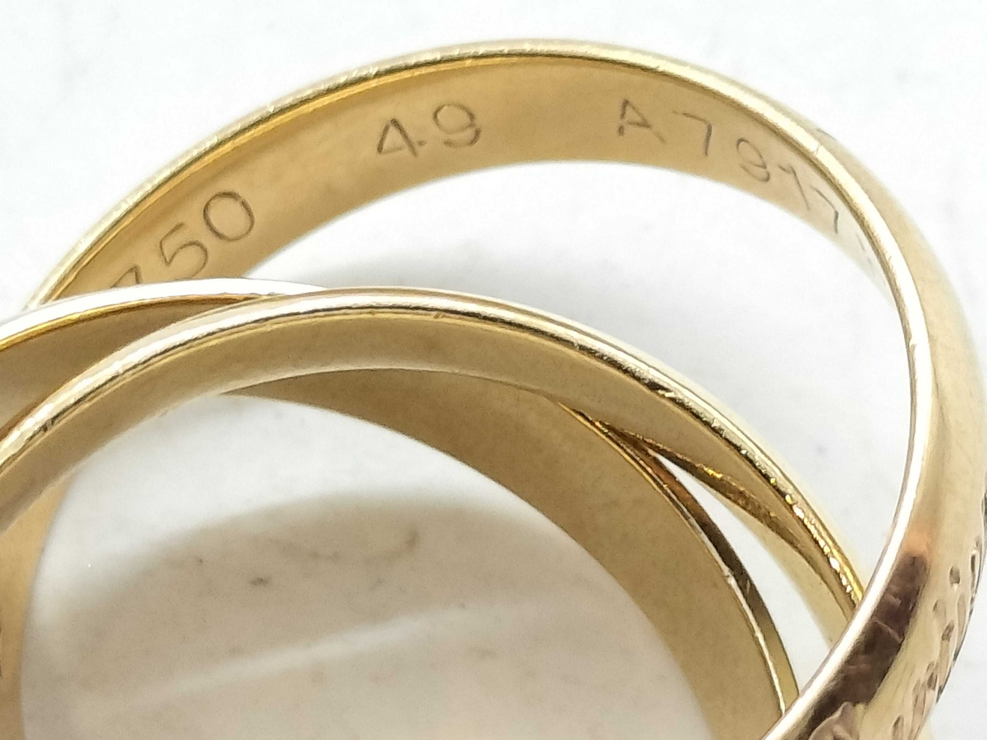 Cartier Trinity #49 750 7.4g Ring 