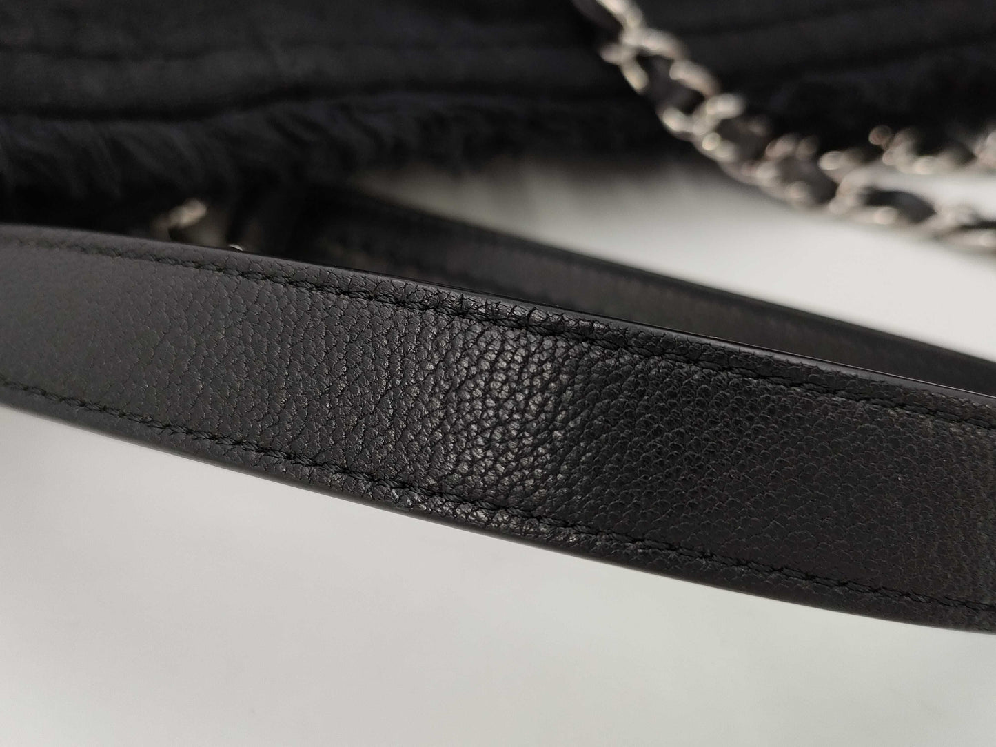 CHANEL Deca Coco 2-way Chain Tote Denim Tote Bag