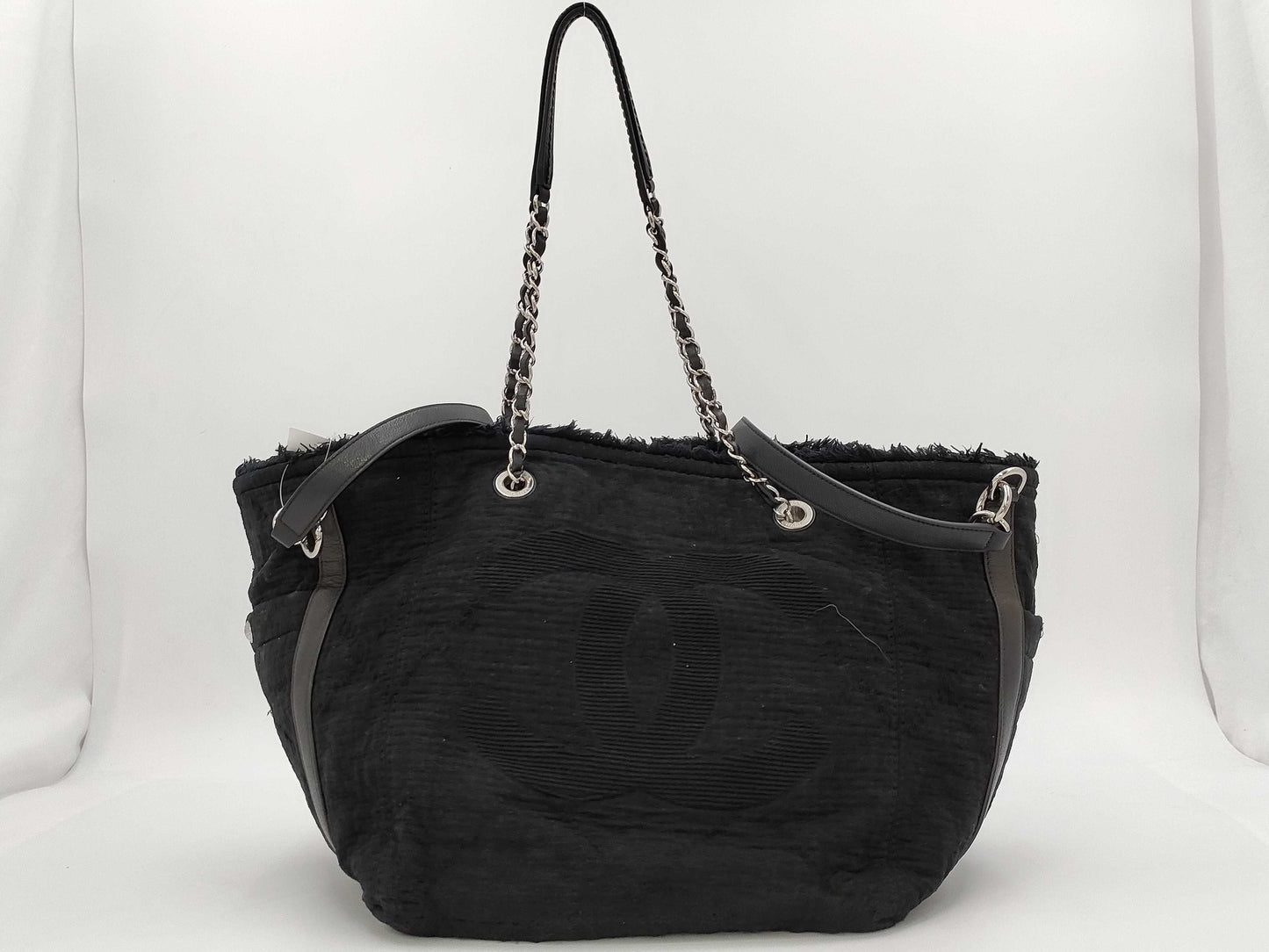 CHANEL Deca Coco 2-way Chain Tote Denim Tote Bag
