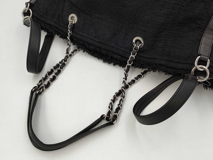 CHANEL Deca Coco 2-way Chain Tote Denim Tote Bag
