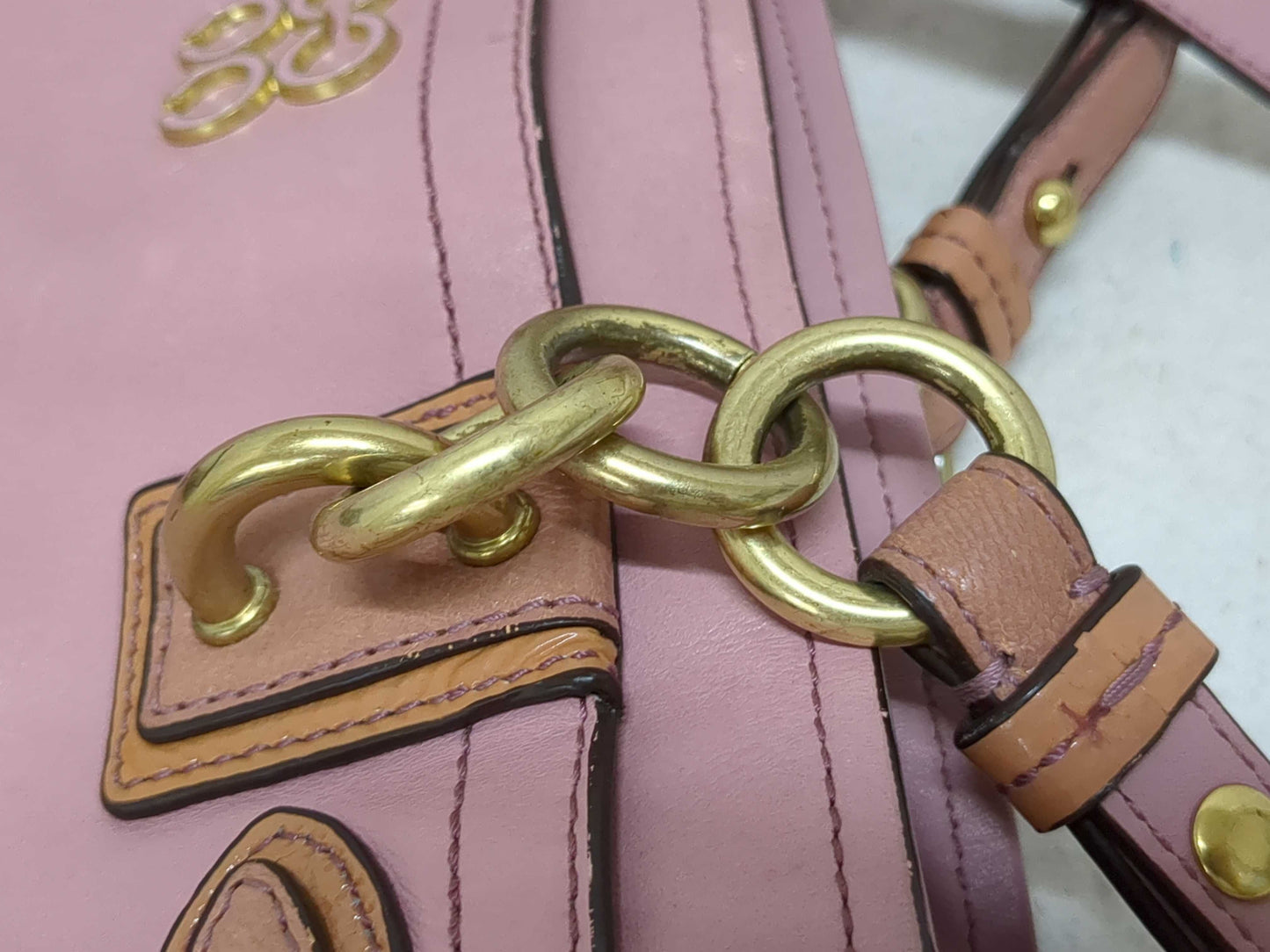 (10463_0065) COACH Leather Bag *4-piece set Shoulder Bag