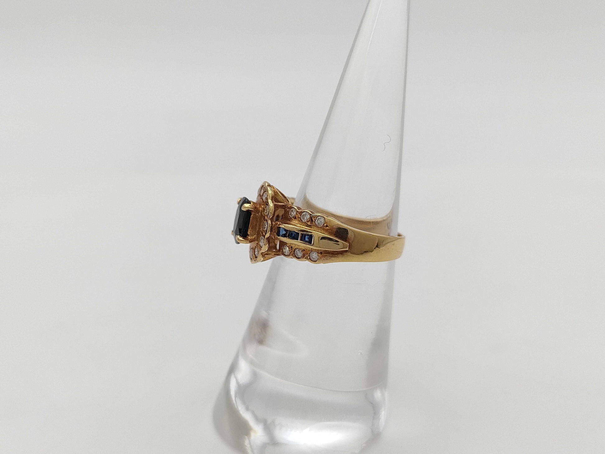 S 0.72ct/0.19ct D 0.31ct K18 4.5g Ring 