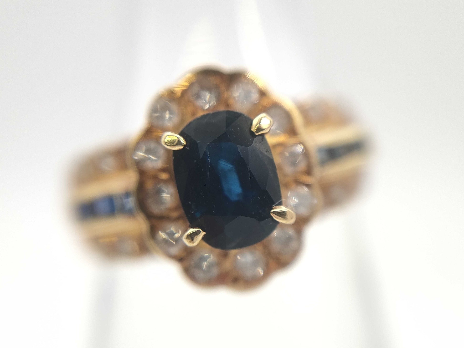 S 0.72ct/0.19ct D 0.31ct K18 4.5g Ring 
