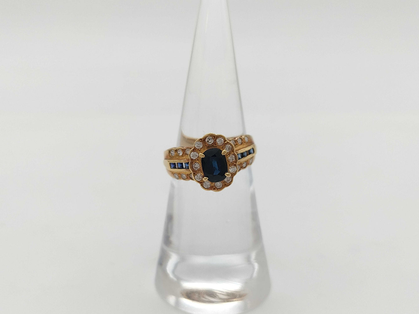 S 0.72ct/0.19ct D 0.31ct K18 4.5g Ring 