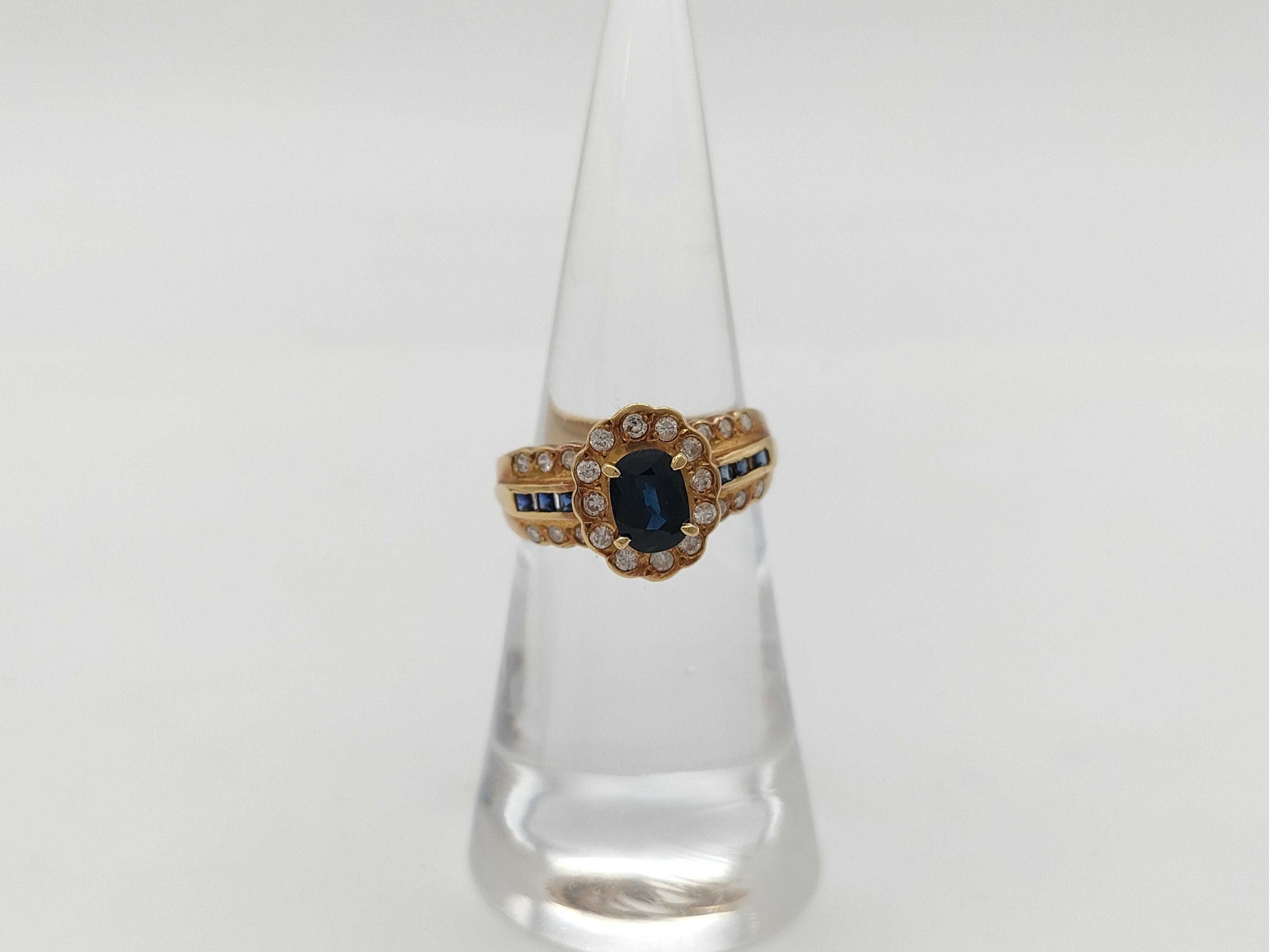 S 0.72ct/0.19ct D 0.31ct K18 4.5g Ring 