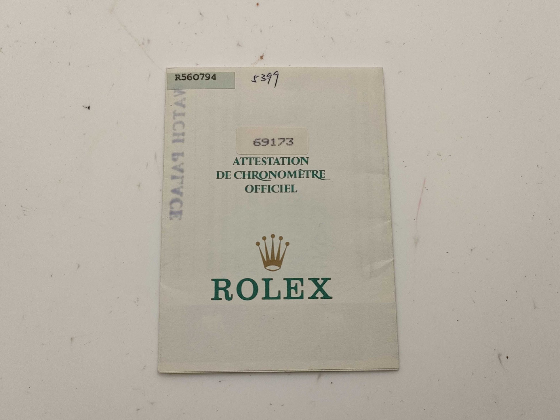 ROLEX Paper Gallery 69173 Other Accessories