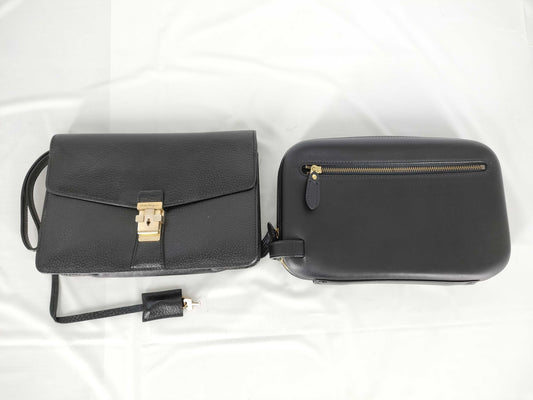 Salvatore Ferragamo/Paul Smith Leather Second Bag Set Second Bag