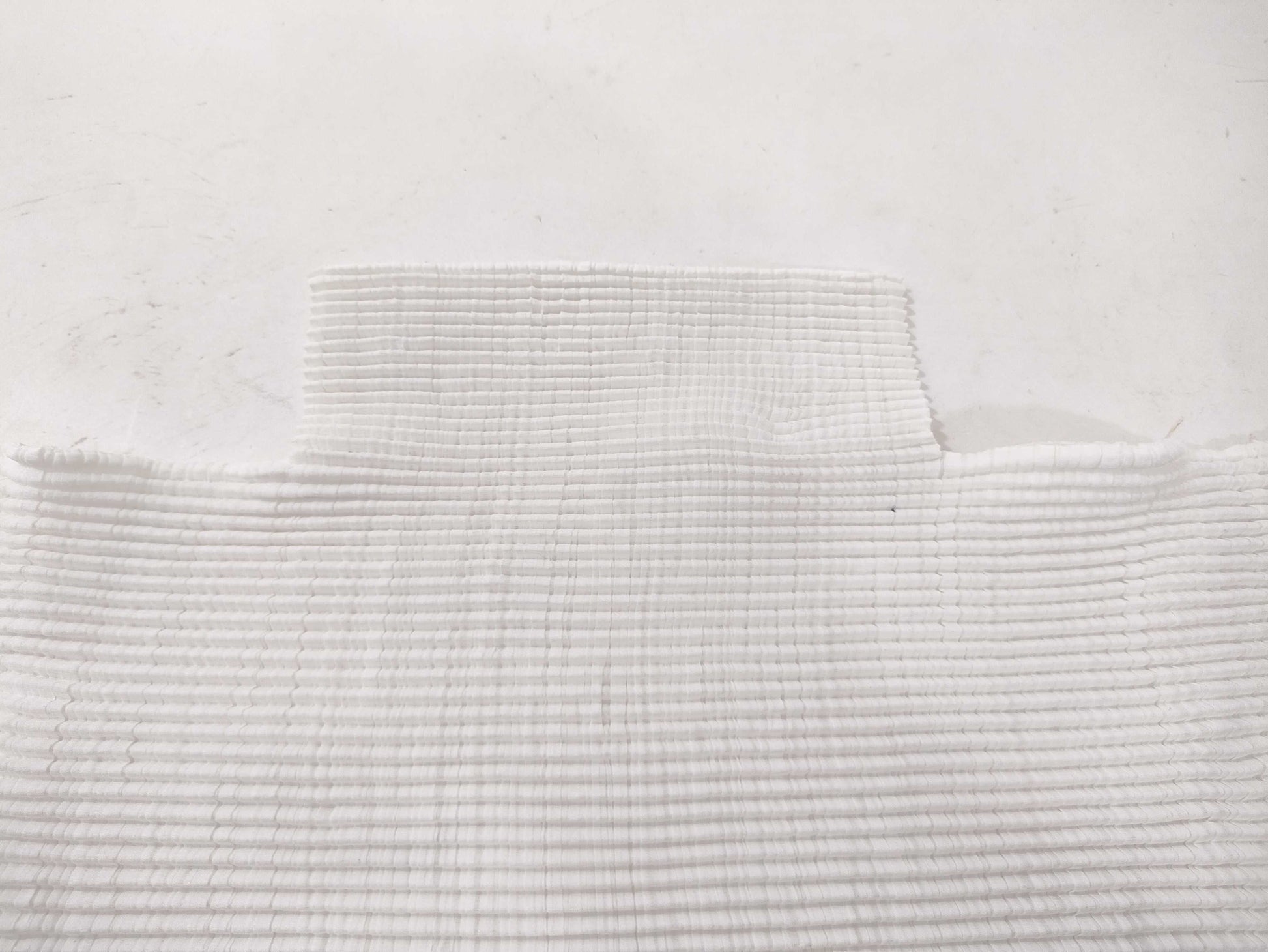 ISSEY MIYAKE cut and sew white top