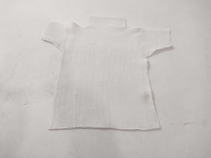 ISSEY MIYAKE cut and sew white top