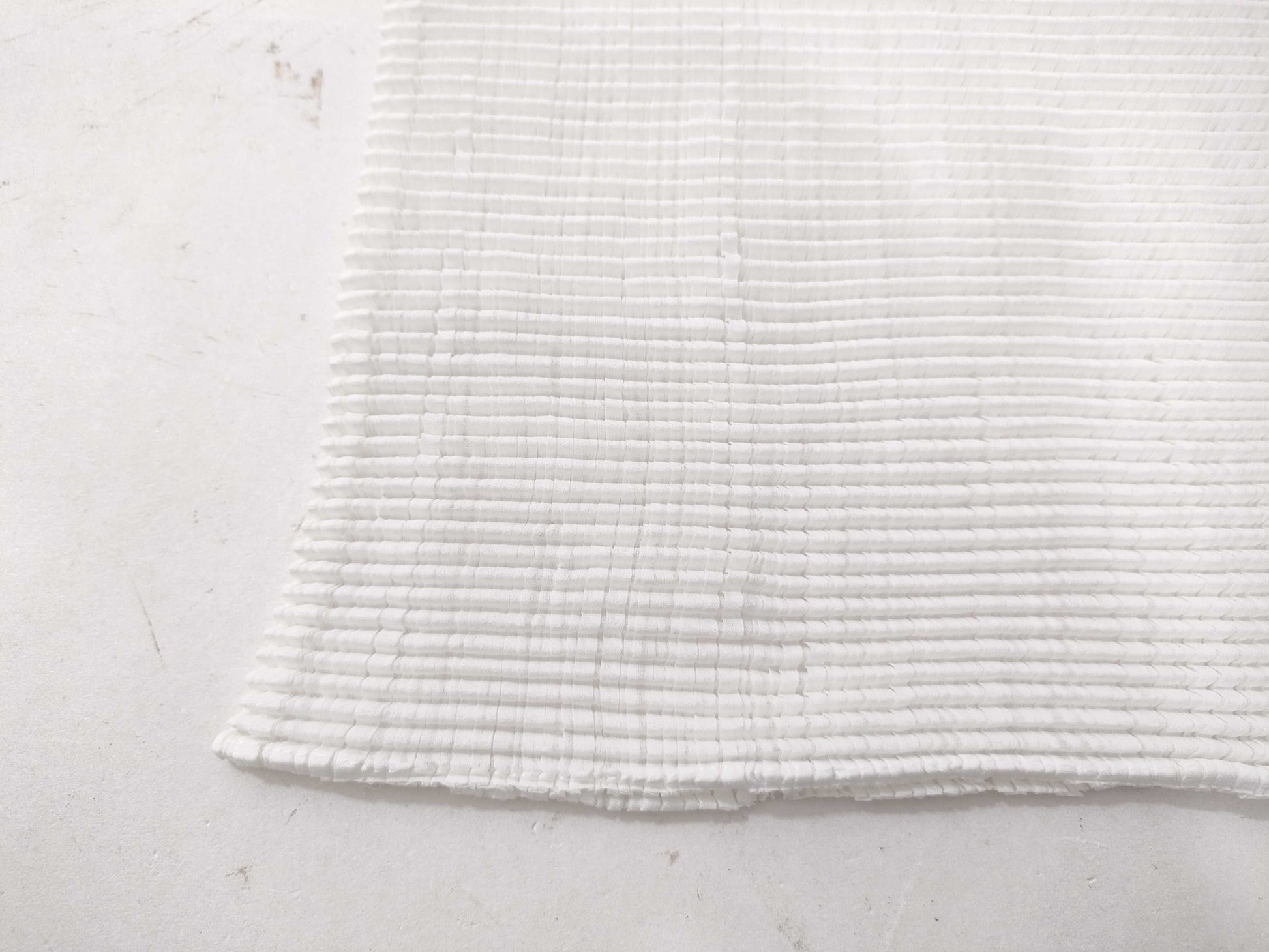 ISSEY MIYAKE cut and sew white top