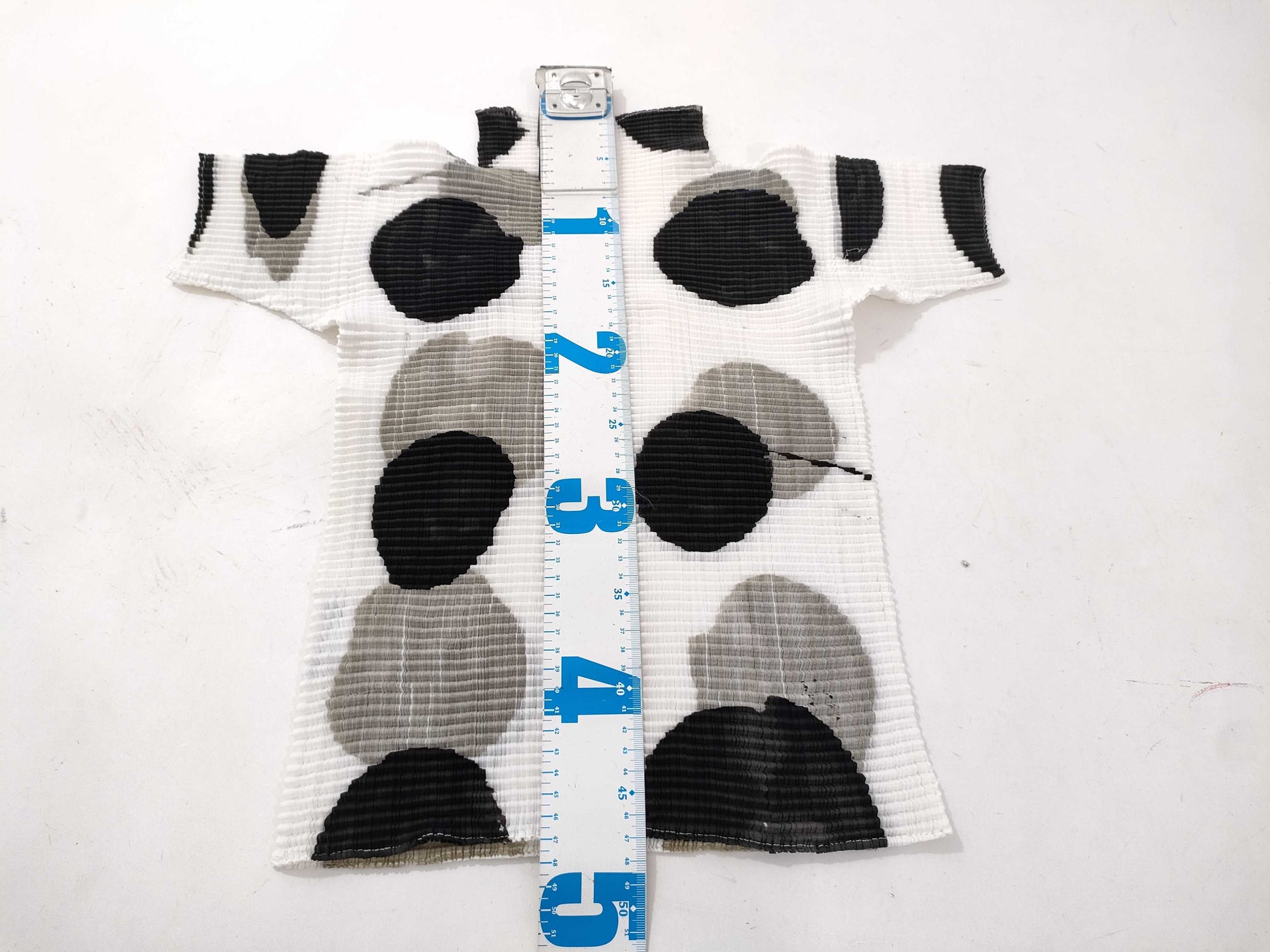 ISSEY MIYAKE cut and sew patterned top