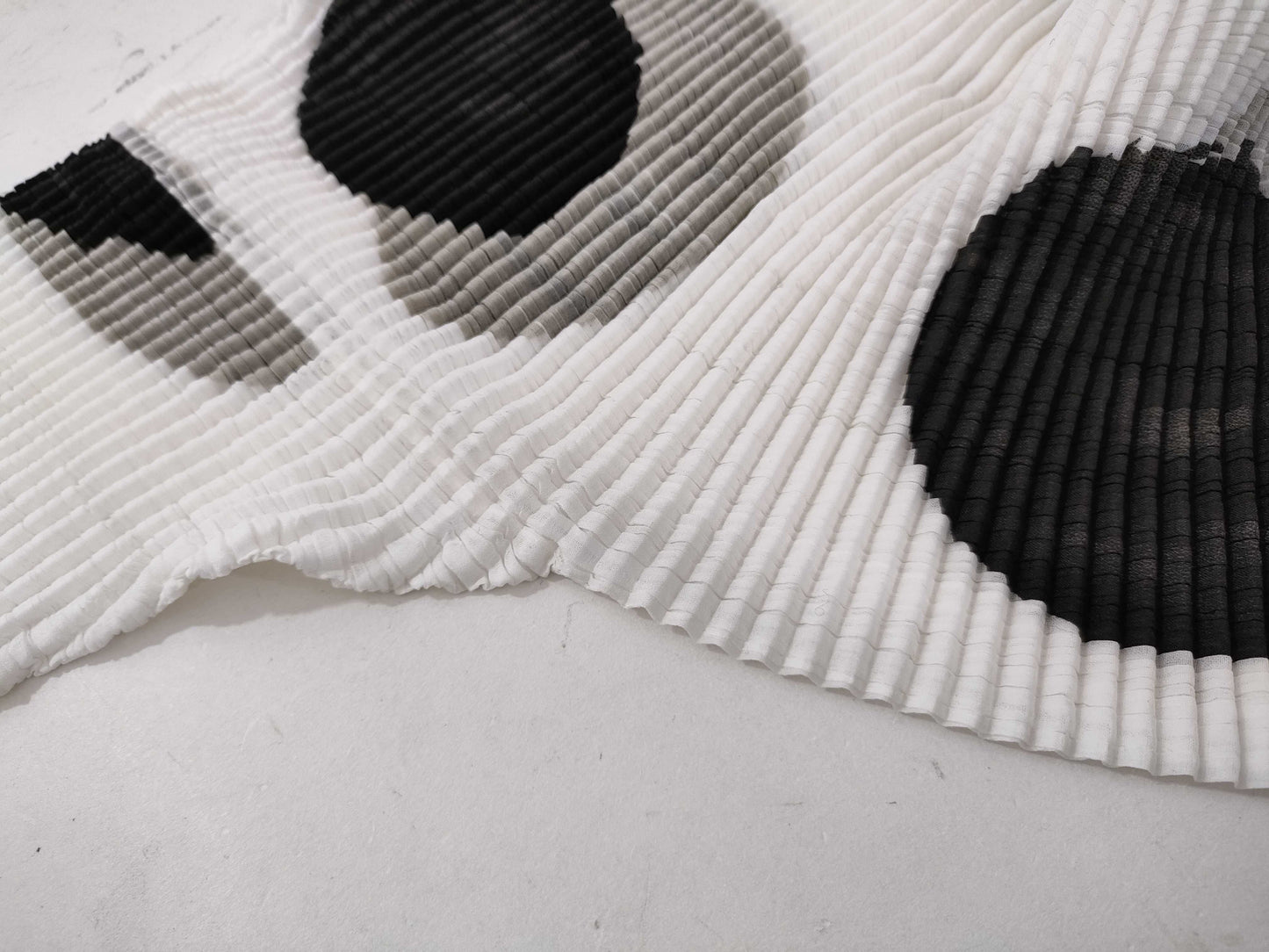 ISSEY MIYAKE cut and sew patterned top