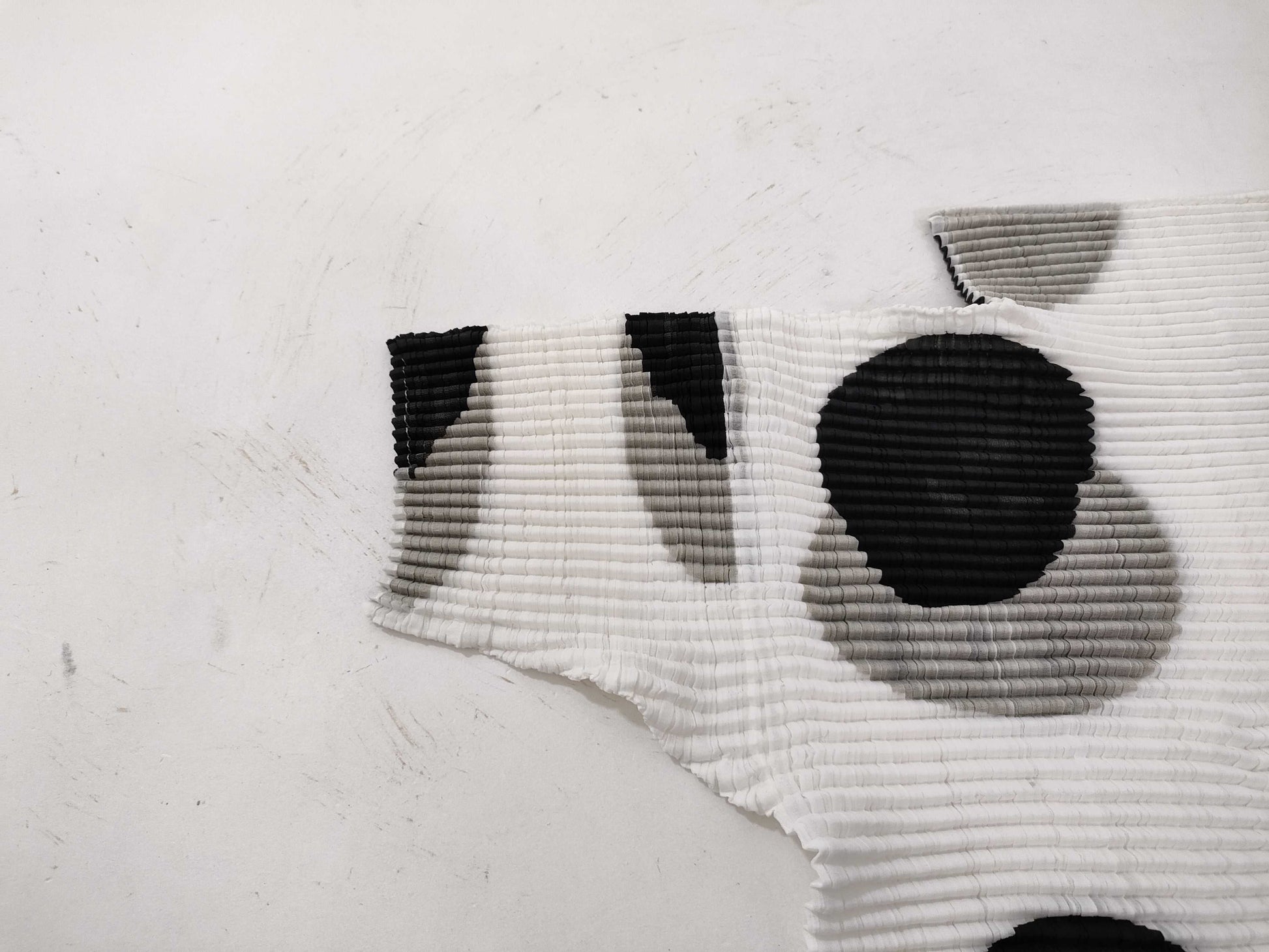 ISSEY MIYAKE cut and sew patterned top