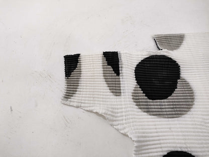 ISSEY MIYAKE cut and sew patterned top