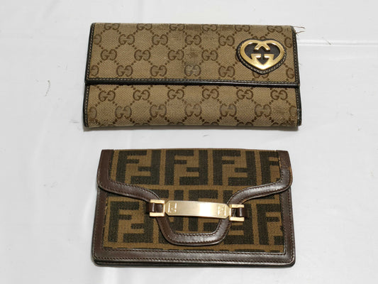 FENDI Gucci Wallet 2 Pieces Wallet