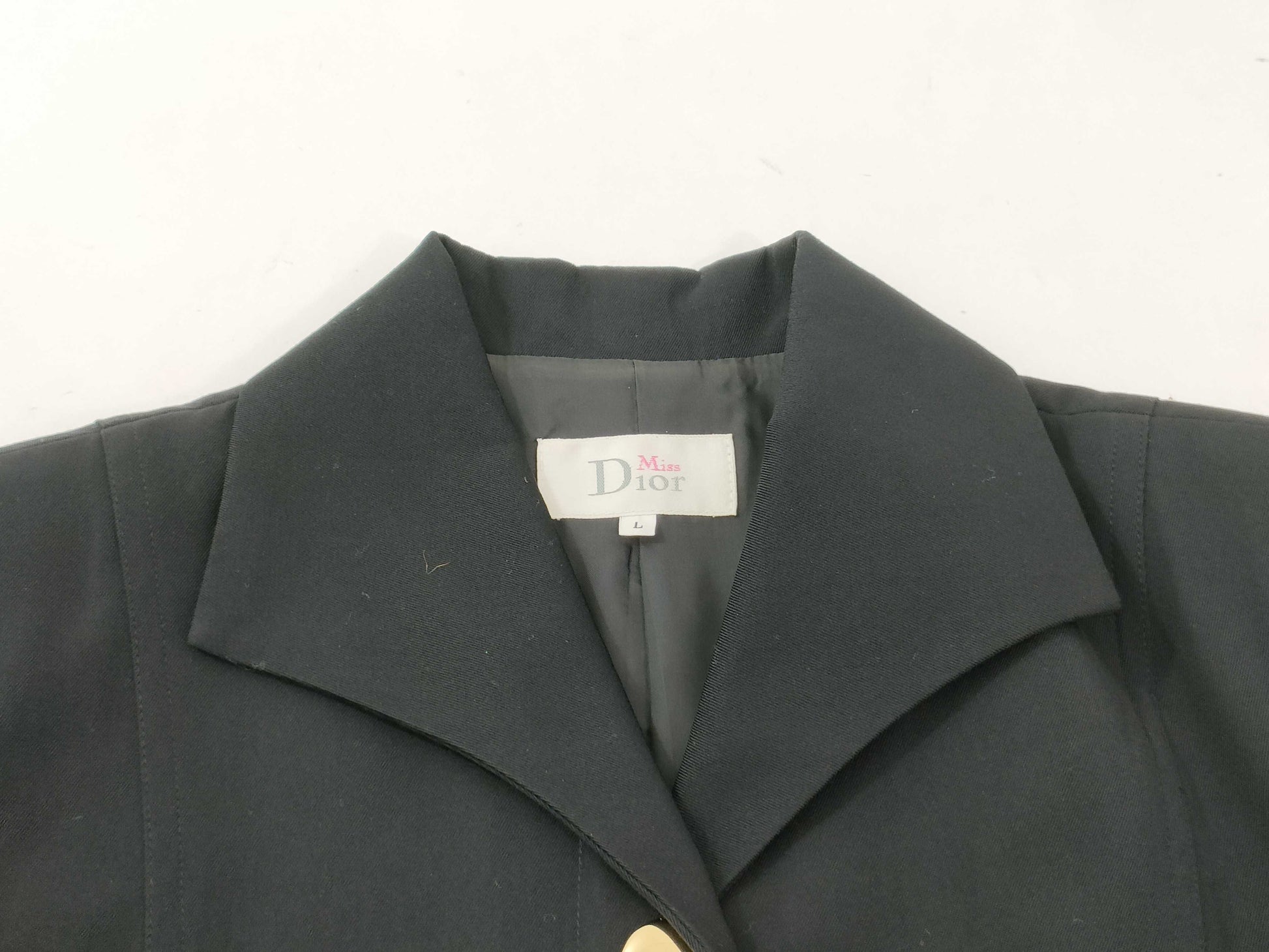 Dior Miss Gold Button Jacket Black Jacket
