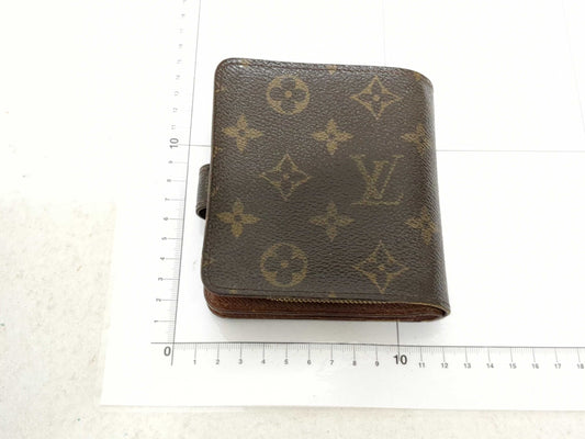(10463_0010) LOUIS VUITTON Monogram W Hook/Compact Zip Folding Wallet Set of 2 Wallets