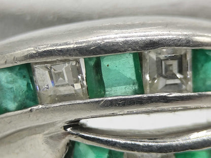 E0.30ct D0.25ct Pt900 7.4g Ring 