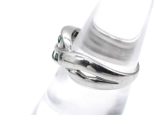 E0.30ct D0.25ct Pt900 7.4g Ring 