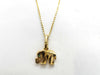 Cartier Candy Elephant Emerald Necklace in Yellow Gold 750, 6.3g 