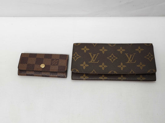 LOUIS VUITTON Monogram Long Wallet Key Case Wallet