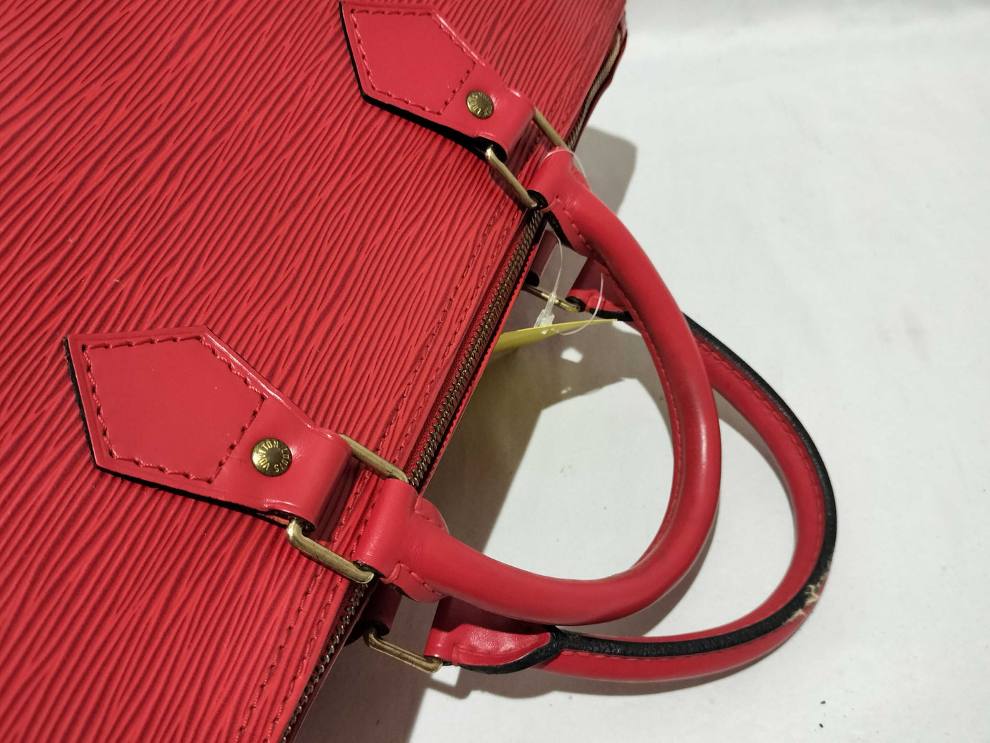 LOUIS VUITTON Epi Speedy 30 Red Handbag