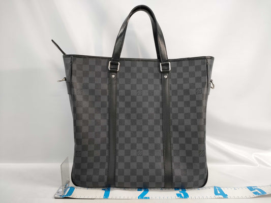 LOUIS VUITTON Damier Graphite N51192 Tadao Tote Bag