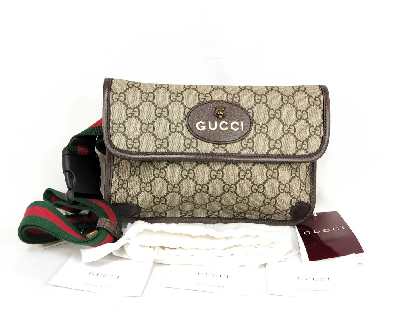 GUCCI GG Supreme GG Supreme 493930 Sherry Waist Bag